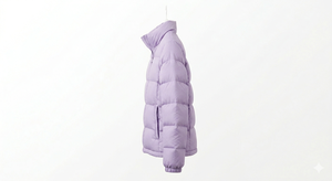 Plus Size Women's Puffer Jacket <b>Quilted</b> Zip up Winter Coat Stand Collar Lightweight Polyester Outerwear - Product Image 4
