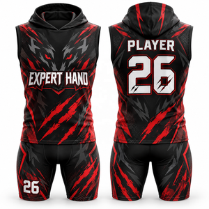 Uniforme de Fútbol Americano Personalizado, Elástico en Cuatro Direcciones, Ecológico, Sublimado, Conjunto de Camiseta y Pantalones Cortos para Jóvenes y Adultos, Ropa Deportiva para Clubes y Equipos - Product Image 1