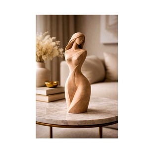 Figura Abstracta Contemporánea de Mujer, Escultura de Resina Hecha a Mano, Decoración Artística para Mesa, Figura para Sala de Estar - Product Image 1