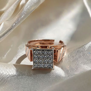 Bague pour homme en diamant de laboratoire, bijou élégant et stylé pour le bureau, les fêtes, les mariages, les fiançailles, cadeau de luxe - Product Image 4
