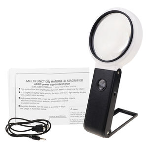 2-in-1 Professional LED Desktop & Handheld Magnifier - 10X/25X Dual Lens with UV Light & <b>Scale</b> Base for <b>Precision</b> Work - Product Image 3