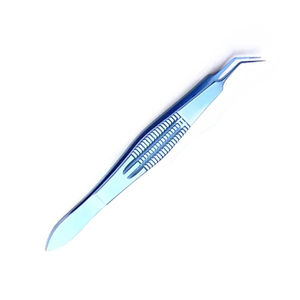 Pinzas de sutura Castroviejo de titanio azul, instrumento quirúrgico oftálmico de alta precisión para microcirugía - Product Image 2