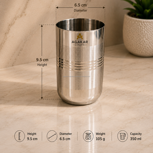 Economy Stainless Steel 250ml Mirror Finish Leak-Proof Tumbler Drinking Glass Food Grade Metal <b>Cup</b> Hotels Restaurants Cafes - Product Image 2