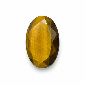 Piedra preciosa ovalada facetada de ojo de tigre natural de alta calidad, cristal suelto al por mayor para la fabricación de joyas, anillos, colgantes y cabujones. - Product Image 1