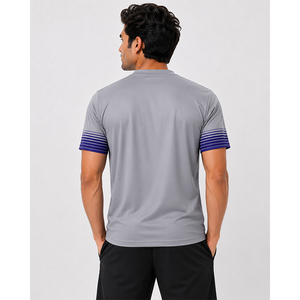 Camiseta de Manga Corta de Secado Rápido para Hombre, 100% Poliéster, Diseño Estampado para Maratón, Deportes al Aire Libre, Venta al Por Mayor OEM 2026, Económica - Product Image 2
