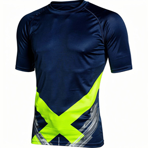 Camiseta de compresión King Of The Rings Boxing para hombre, roja, negra y dorada, con estampado por sublimación, de secado rápido, manga corta, para adulto. - Product Image 3