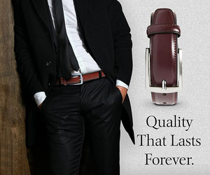 Options de vente en gros pour ceintures en cuir de vachette pour hommes, élégantes, personnalisables OEM, en cuir véritable avec choix de logo - Product Image 3
