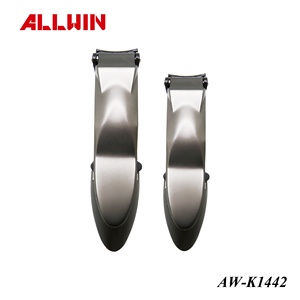 Juego de manicura y pedicura de acero inoxidable negro, cortaúñas para viajes, Lima y empujador de orejas y tijera, solución todo en uno - Product Image 5