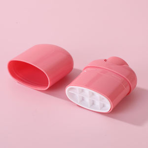 BKT8874 Emballage de stick solaire cylindrique vide en plastique ABS rose avec bouchon à vis et impression UV 15g TB19 pour soins de la peau - Product Image 5