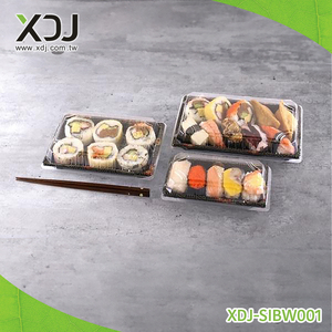 Taiwan Recyclable Plastic Sushi <b>Container</b> <b>Takeaway</b> Food Packaging Box with Recycled Materials - Product Image 4