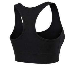 Soutien-gorge de sport dos nageur tendance pour femme, noir uni, maintien élevé, écologique, séchage rapide, sans coutures, pour le yoga, en Spandex et Polyester - Product Image 2