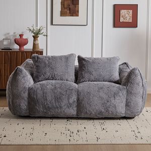 Divano Pouf Gigante Ultra Morbido e Soffice per Interni, Poltrona Oversize per Soggiorno, Chaise Longue con Imbottitura in EPS per Adulti - Product Image 2
