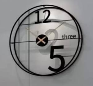 Horloge murale en fer de qualité supérieure, nouvelle arrivée, article de décoration murale pour salon, salle à manger, fond de mur, grande taille, horloge murale en métal - Product Image 3