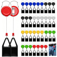 Porte-clés rétractable portable en plastique classique pour briquet, couleurs assorties, avec clip de fixation pour accessoires, personnalisable avec logo