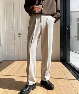 กางเกงขายาวผู้ชาย ผ้าฝ้าย 100% น้ำหนักเบา ระบายอากาศได้ดี ซิปหน้า สไตล์ลำลอง ทรงตรง เอวกลาง ด้านหน้าเรียบ เป็นมิตรกับสิ่งแวดล้อม - Product Image 5