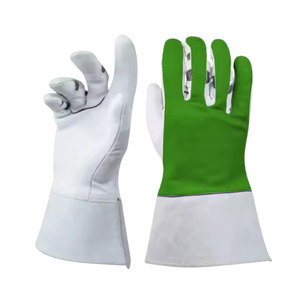 Gants de soudage TIG haute performance et robustes en cuir de chèvre et de vache pleine fleur, résistants à l'abrasion, pour la construction et la sécurité - Product Image 3
