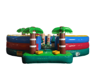 Fabricant de palmier gonflable Funland Forêt Thème Château gonflable Toddler Jumping House Pop up Castle Kids