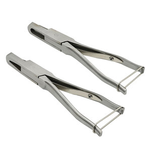 Herramientas Veterinarias Mahersi, Alicates Cortadores de Orejas de Acero Inoxidable de 1 Pulgada con Muesca de Corte Afilado y Limpio, Longitud de 8 Pulgadas - Product Image 1
