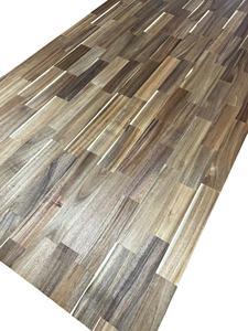 Encimeras articuladas con los dedos de madera de acacia, Panel de cera, acabado de aceite, cocina, comedor, baño, uso doméstico al aire libre, superficie sólida, superficie sólida - Product Image 3