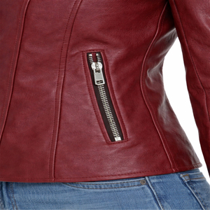 <b>Leather</b> Jacket <b>Top</b> Quality with Customized <b>Leather</b> Jacket With Best OEM 100% Real Women's <b>Leather</b> Jacket New Casual & Stylish - Product Image 6