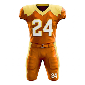 Camisetas de Fútbol Americano Personalizadas de Fábrica OEM para Adultos, 100% Poliéster, Secado Rápido, Transpirables, Uniformes Personalizados Sublimados al por Mayor - Product Image 6