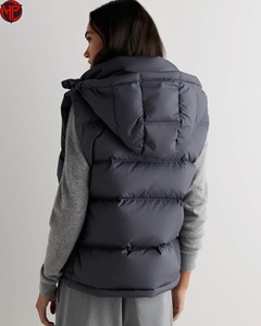 <b>Women's</b> Hooded Puffer <b>Vest</b> Lightweight Waterproof <b>Down</b> Alternative Gilet Windproof Warm Outerwear <b>Women's</b> Hiking <b>Down</b> <b>Vest</b> - Product Image 6