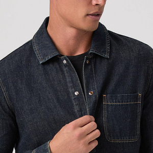 Modern Fit Tee Shirt Cheap Factory For Wholesale Bulk Buyers With Full Sleeves For Comfortable Fit 2026 Turn <b>Down</b> Collar Design - Product Image 2