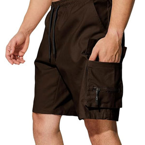 Short cargo décontracté pour homme, marron foncé, tendance, haute qualité, nouveau modèle, doux, léger, personnalisable, multi-poches, pour l'extérieur - Product Image 5