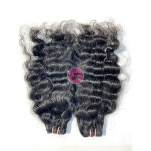 Arrow Exim Mèches de cheveux humains vierges non traités Remy naturellement bouclés indiens, provenant d'un seul donneur, double trame machine, 100g - Product Image 4