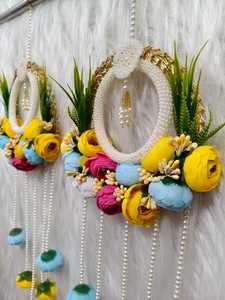 แหวนดอกโบตั๋นทำมือประดับลูกปัดสำหรับแขวนผนัง - Product Image 4