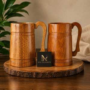 Tasse en bois de luxe faite à la main, tasse à café en bois naturel, tasse à thé écologique, passe au micro-ondes, vaisselle de cuisine, cadeau de voyage et de camping - Product Image 1