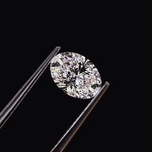 Vente en gros de diamants ovales de 1 carat, qualité F, pureté VVS1, certifiés IGI, cultivés en laboratoire CVD, coupe excellente, pour bijoux fins, fournisseur d'anneaux de fiançailles - Product Image 1