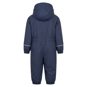 Traje Impermeable Ligero de una Pieza para Niños con Capucha, Azul, Poliéster, Ropa de Exterior para Camping, Transpirable - Product Image 2