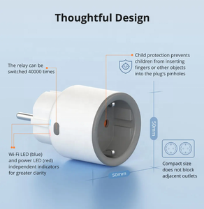 FYX Stock S60 EU/UK prise WiFi intelligente 16A prise de moniteur d'alimentation fonctionne avec Alexa Google Home SmartThings EWeLink télécommande - Product Image 4