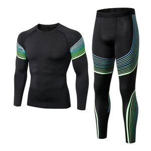 Ensemble de compression Elite pour l'entraînement, vêtements de sport performants, vêtements de sport respirants, vêtements de fitness pour hommes - Product Image 5