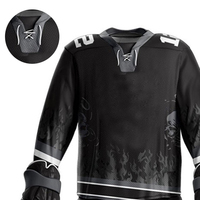Conjuntos de Uniformes de Hockey sobre Hielo Impresos con Diseño Personalizado, Logotipo Personalizado, Talla Personalizada, 100% Poliéster, Ecológicos, Transpirables, en Stock