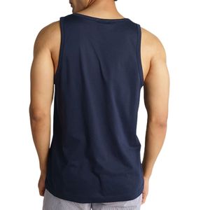Camiseta sin mangas para hombre al por mayor, de alta calidad, de algodón, con bolsillo, para gimnasio y fitness, con logo personalizado, ideal para verano. - Product Image 2