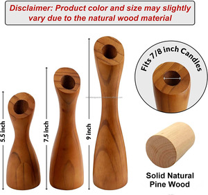 Wood <b>Candle</b> <b>Holders</b> for Table Centerpiece With Newly Designed Style Decorative <b>Candle</b> <b>Holder</b> for Home and Gift - Product Image 3