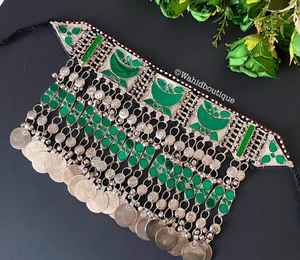 Juego de Joyería Afgana de Estilo Tradicional Hecha a Mano, Collar y Aretes Afganos para Mujer a Precio de Mayoreo y Bajo Costo - Product Image 4