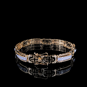 Pulsera de oro con diamantes naturales certificados por IGI, color EF, corte brillante redondo, claridad VVS VS, joyería fina, pulsera de lujo para mujer - Product Image 2