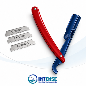 มีดโกนหนวดตรงแบบมืออาชีพ สแตนเลสสตีล สำหรับโกนหนวดและตกแต่งทรงเครา - Product Image 2