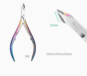 Pince à cuticules ronde, ciseaux de manucure, coupe-cuticules, éliminateur de peaux mortes, pince à ongles en acier inoxydable pour pédicure - Product Image 5
