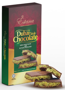 ESTANA Venta al por Mayor, Compra a Granel, Barra de Chocolate Estilo Dubái, Envoltura Flow Wrap, Chocolate Dulce, Chocolate Negro Cubierto, Kunafa con Pistacho - Product Image 2