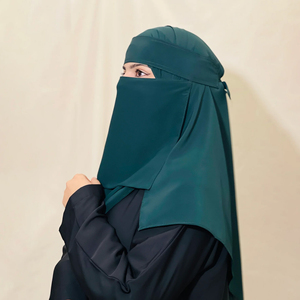 Niqab musulman uni de qualité supérieure pour femmes, voile facial islamique doux et respirant, couvre-hijab pour usage quotidien et tenue modeste - Product Image 4