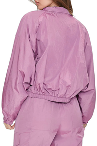 Women's Purple <b>Waterproof</b> <b>Cargo</b> <b>Pants</b> Drawstring Waist Loose Fit Ankle-Length Solid Color Casual Spring Wear - Product Image 6
