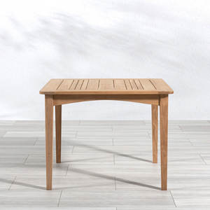 Mesa de Comedor Rectangular Minimalista de Madera de Teca Sólida para Exteriores – Proveedor de Muebles para Resorts y Hoteles - Product Image 1
