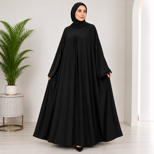 Collection Sophistiquée de Maxi Abayas en Tissu Nida de Qualité Supérieure, Style Turc Élégant, en Polyester, Grande Taille, Vêtements Modernes et Pudiques - Product Image 1