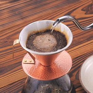 Copper coffee dripper, Japanese <b>Tin</b>-plated Copper Dripper,Reusable Coffee Filter, Wholesale of coffee supplies, - Product Image 5