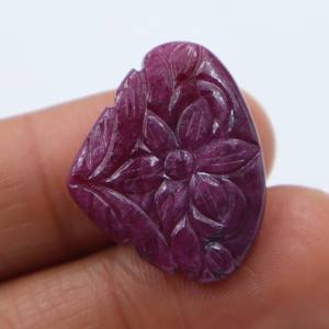 Rubí Rojo Natural Tallado en Cabujón, Gema de Rubí Tallada a Mano, Piedra Suelta Lisa, Proveedor Mayorista de Piedras para Joyería - Product Image 1