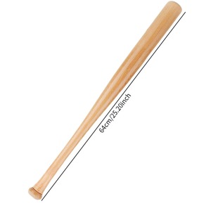 Bâton de baseball 34 pouces, barillet de 2,5 pouces, bois naturel, durable, monobloc, pour débutant - Product Image 6